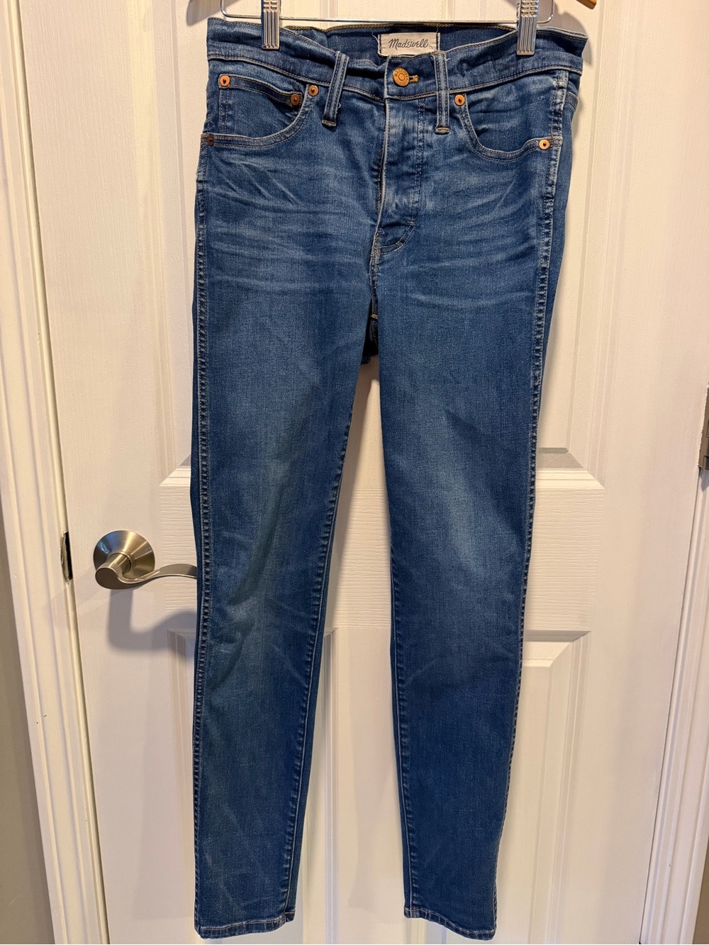 Madewell Women's Skinny Jeans in Mid Blue Wash